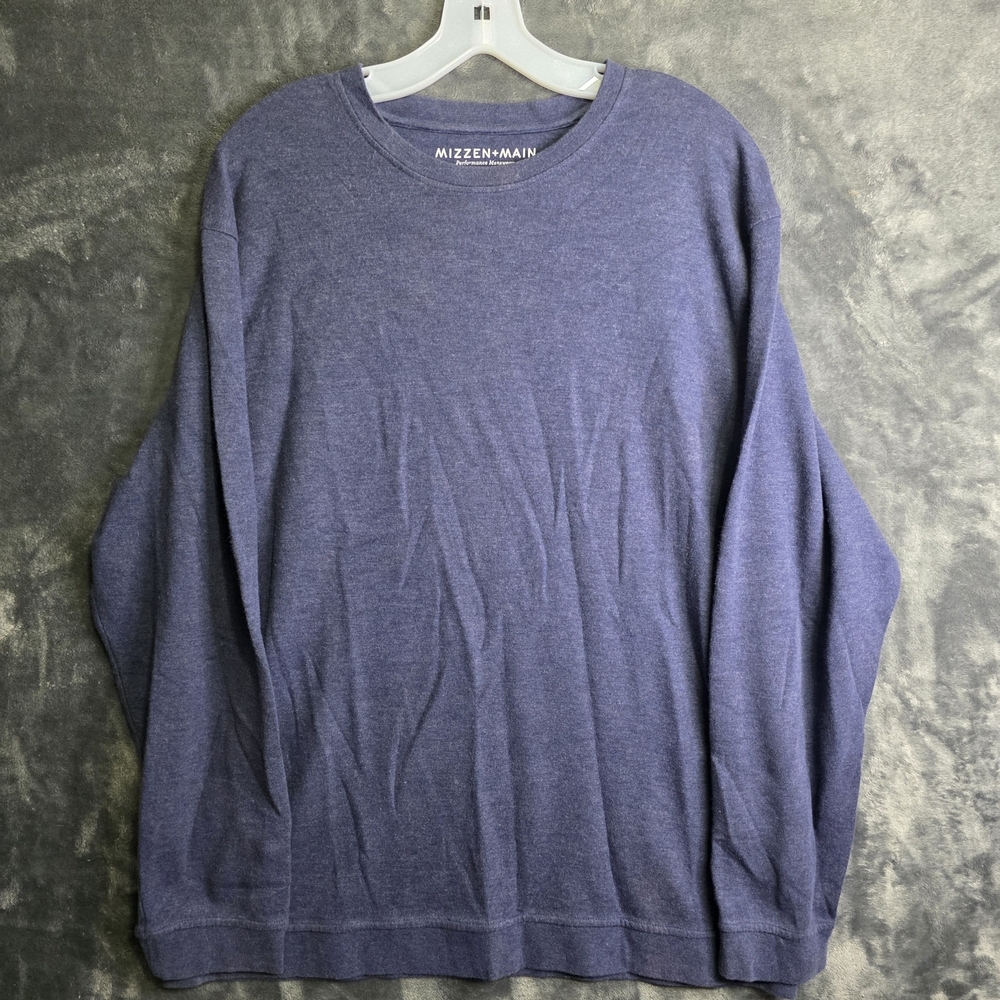 Mizzen+Main Blue Long Sleeve Shirt